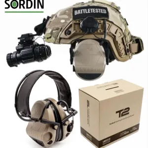 Активні військові навушники SORDIN SUPREME T2 LEATHER Headband -Tan