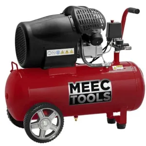 Компресор Meec-Tools 50 л / 8 бар двопоршневой воздушный / масляний