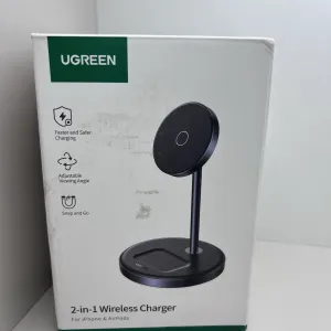 Беспроводная зарядная станция ugreen 2- in-1 magnetic wireless charger