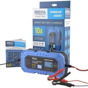 Зарядний пристрій АКБ Brevia Power 1000 6V/12V 10A  21000EP