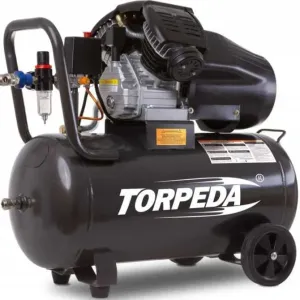 Компресор Torpeda масляний / двопоршневий компрессор 2,2кВт 50л 10 бар