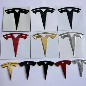 Значок на капот багажник руль Тесла емблема Tesla 3 Y логотип Т метал