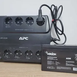 ИБП, ДБЖ для роутера, термінала/ Бесперебойник APC + АКБ 12V 7AH NEW