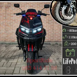 Електро скутер Corso Bullet 2500W-72V-32Ah LiFePO4 2026р. Гарантія 12