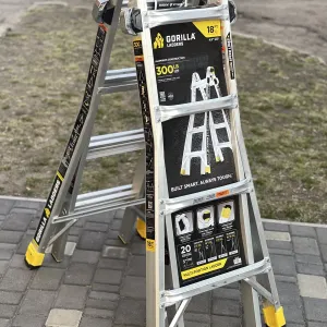 Алюмінієва Драбина Стремянка GORILLA LADDERS 5.5 М Оригінал Фірма USA Багатопозиційна Драбина