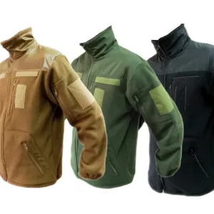 Фліска 340г/м2 койот, хакі, чорна, флісова кофта куртка