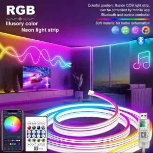 RGBIC Світлодіодна стрічка Неонова USB Bluetooth 1, 2, 3, 5 м.