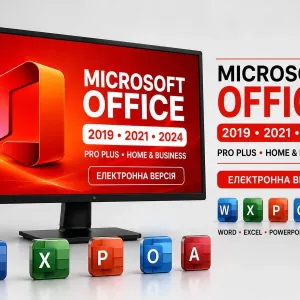 Ключ Microsoft Office 2024, 2021, 2019 Pro Plus / Ключ / Офіс 365 Ключ Microsoft Office 2024 / 2021 / 2019 Pro Plus • Word Excel  • Офіс для Windows