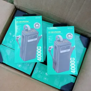 Є ОПТ.Повербанк(power bank) BOROFONE DBT35A  40000мАг зі швидкою зарядкою 22.5W для ЗСУ/при відключеннях світла.