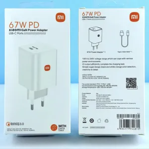 Зарядний блок+ кабель 67w зарядний пристрій Xiaomi GaN PD67W Type-C