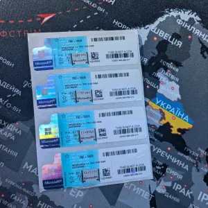 Sticker Windows 11 PRO OEM Стикер / Стікер Віндовс 11 Про ОЕМ Ліцензія FQC-10557 фізичний Ключ Виндовс 11 Про ключ, стікер наліпка Активация