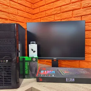 Ігровий комплект (Ігровий комп + Монітор 24" IPS + Периферія+ WiFi+BT) Гарантія