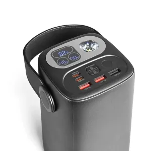 60000mAh PD100W power bank TITANUM WC60; Оригінальний павербанк з надзвичайно швидкою зарядкою, для ноутбука чи смартфона! З ліхтариком, ГАРАНТІЯ 1рік