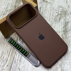 Чехол софттач Silicone Case на iPhone 17 Pro Max/ 17 Pro Чохол Brown