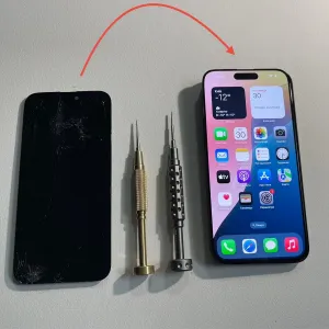 Дисплей для iPhone 15 Pro Max Soft OLED 120 екран скло айфон про макс ремонт с установкой як оригінал с заміною с заменой про макс тач монитор сткло