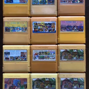Dendy (Денді) з 90-х (TV Game Cartridge): Пейзажники, Contra, Double Dragon, Battletoads, Gun Smoke, Felix, Jurassik Park
