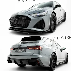 Тюнинг обвес Audi RS6 C8 (2019+) сплиттер губа пороги диффузор