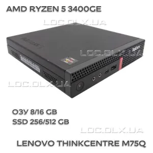 Lenovo ThinkCentre M75q RYZEN 5 PRO 3400GE 8/256GB VEGA 11 HDMI DPWiFi+BT #8731_1