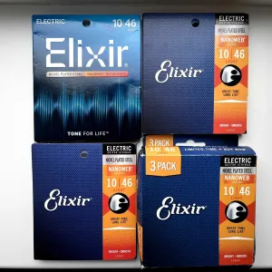 Струни для електрогітари Elixir Nanoweb Light 10-46 | Нові, в наявності