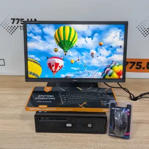 Комплект ПК i3-4130, 8 RAM, 120 SSD+Монітор 24" 1920х1080 +аксесуари