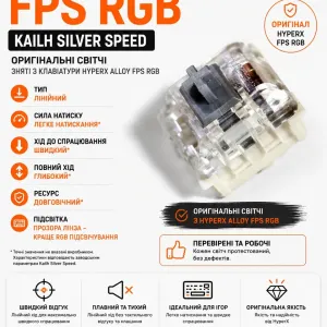 Світчі HyperX , Kailh silver speed