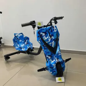 Дрифт-карт элеткроскутер Windtech Drift Cart голубой мелитари
