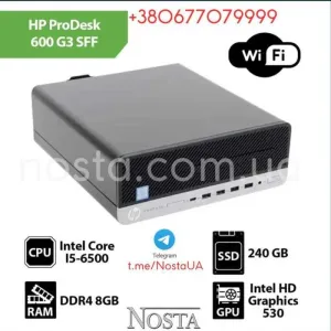Комп’ютер HP ProDesk 600 G4 SFF s1151 (Core i5-8400/8GB/SSD256GB) ОПТ