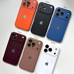 Чохол протиударний силіконовий для iPhone 15 / 16 Pro Max чехол айфон про макс имитация оранж імітація 18 закрита камера захист камери