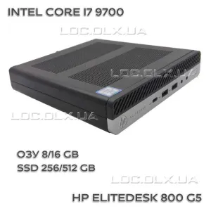 HP EliteDesk 800 G5 i7-9700 65W 8/256 GB DisplayPort DP-HDMI WiFi+BT #3632
