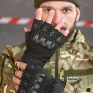 Тактичні рукавички без пальців