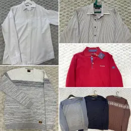 Чоловічий одяг L-XL (сорочки, светри, поло)