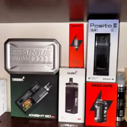 VooPoo Argus GT 2, Smoant Knight 80, Pasito 2, Pasito 3, GeekVape Aegis Hero б/у