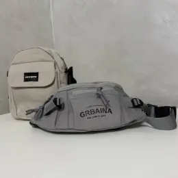 Сумка-бананка GRBAINA "ON ONE'S WAY" сіра
