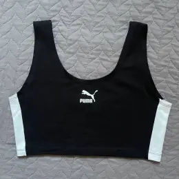 Топ Puma чорний жіночий розмір S (підійде на L)