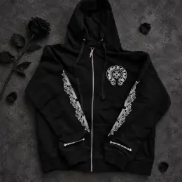 Chrome Hearts Horseshoe Zip-Up чорний