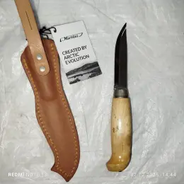 Ніж Martini lynx knife 121 з нержавіючої сталі, руків'я з карельської берези