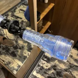 Мастурбатор Fleshlight Turbo Thrust Blue Ice з кріпленням
