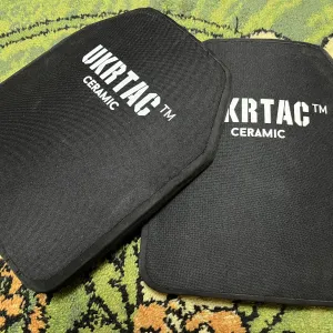 Бронеплити UKRTAC 6 клас ДСТУ / Ceramic NIJ IV+ (Комплект 2 шт., Нові)