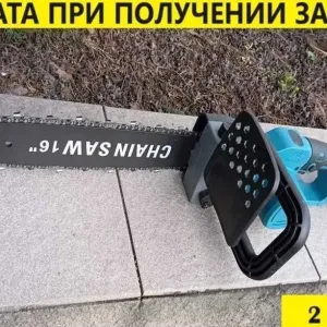 Аккумуляторная пила цепная makita 16 дюймов / 40см + 2 аккумулятора