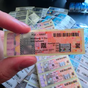 Фізичний Ключ Windows 11 Pro OEM FQC-10557 sticker ключ Віндовс 11 Про • ключ Виндовс 11 Про • стікер наліпка COA • ліцензія Віндовс 11 Про, гарантія