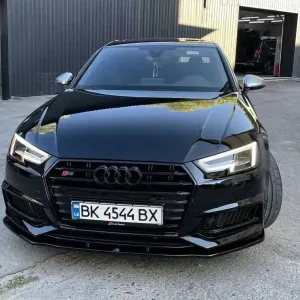 Сплиттер Audi s4 b9 / A4 B9 s-line тюнинг обвес губа юбка (Maxton)