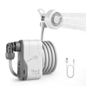 Душ Flextail Max Shower портативний, акумуляторний, дачний, похідний, для військових, легкий, з насосом, USB-C