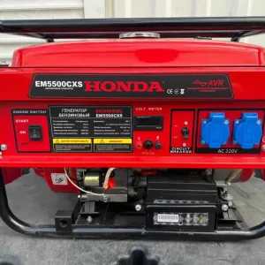 ГАЗО-БЕНЗИНОВИЙ Генератор HONDA 5.5 кВт з електростартером автозапуск EM5500CXS 5500 ват Хонда електро старт авто 5 квт газ гбо