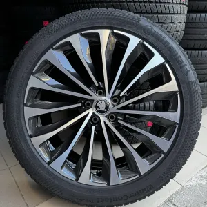 R-20 SKODA новий зимовий комплект ШКОДА: Kodiaq Kodiaq RS Enyq Elroq взутий у шини 255/45/R20 Continental Winter Contact TS 870 DOT 2026