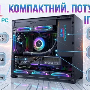 Ігровий ПК, Новий, Компактний, Потужний, AMD 9800x3d, RTX 5070Ti