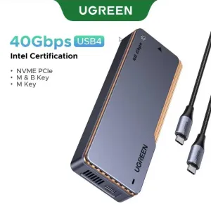 Ugreen SSD карман M2 NVME 40Gbps USB 4.0 - D703 Intel chip (19403)