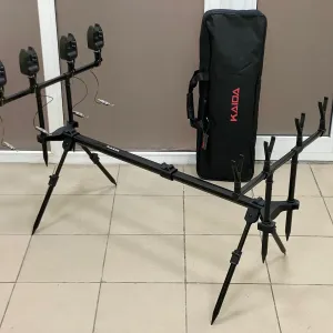 => Карповый Набор! Род-под Kaida RP01-4 на 4 удилища + Сигнализаторы + Свингера. Карповая подставка для удочек