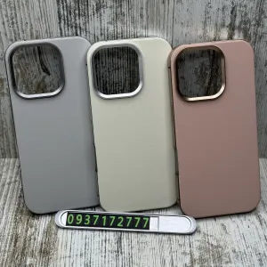 Чохол преміум Leather Metal MagSafe на iPhone 16 Pro/ 16 Pro Max Чехол