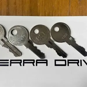 Thule ключі замки личинки Terra Drive Терра Драйв для багажник бокс велокріплення підбір наявність усі номери заміна ремонт розблокування RST EuroLock