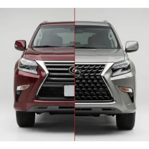 Lexus GX460 2013-2018 Комплект рестайлингу  в 2021 рік решітка та фари